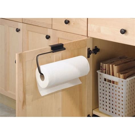 iDesign Axis Metal Over the Cabinet Paper Towel Bar 